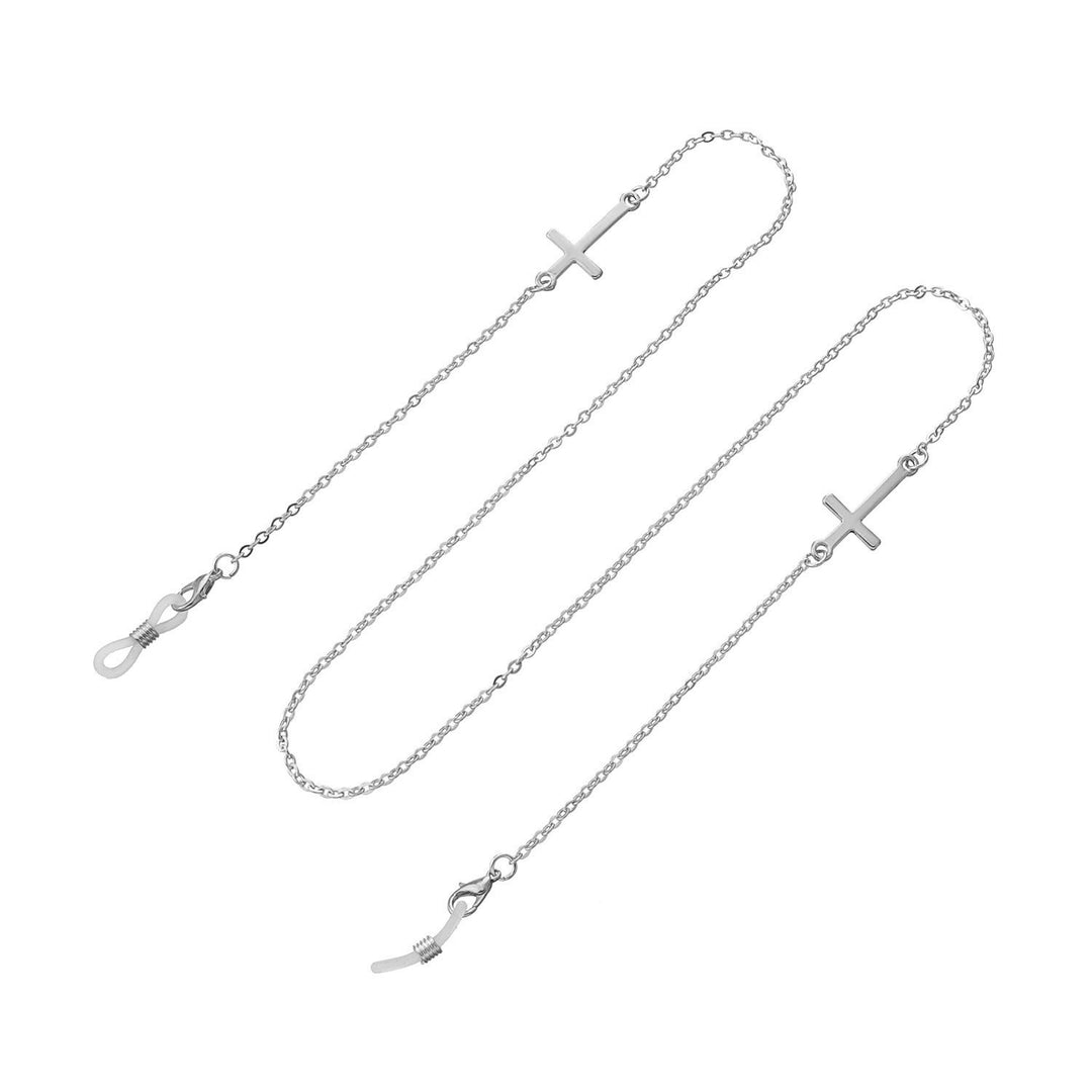 Cross Charm Brillen Kette Karnz