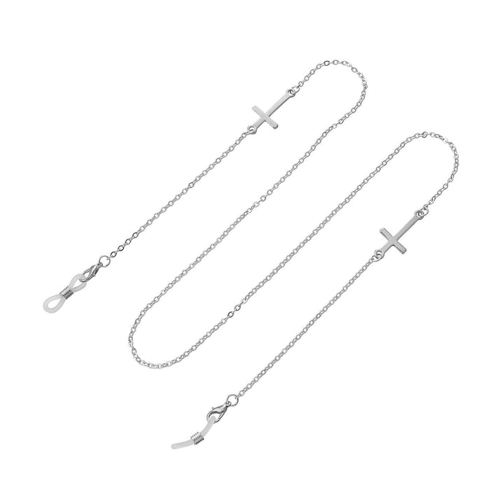 Cross Charm Brillen Kette Karnz