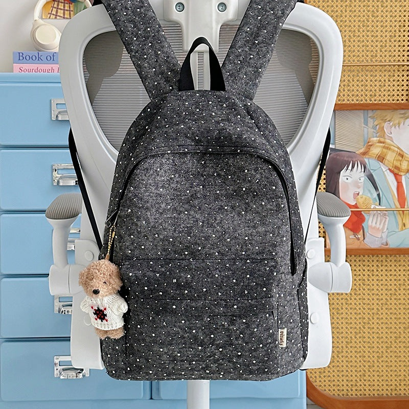Lässiger leichter Rucksack mit gepunktetem Design Karnz