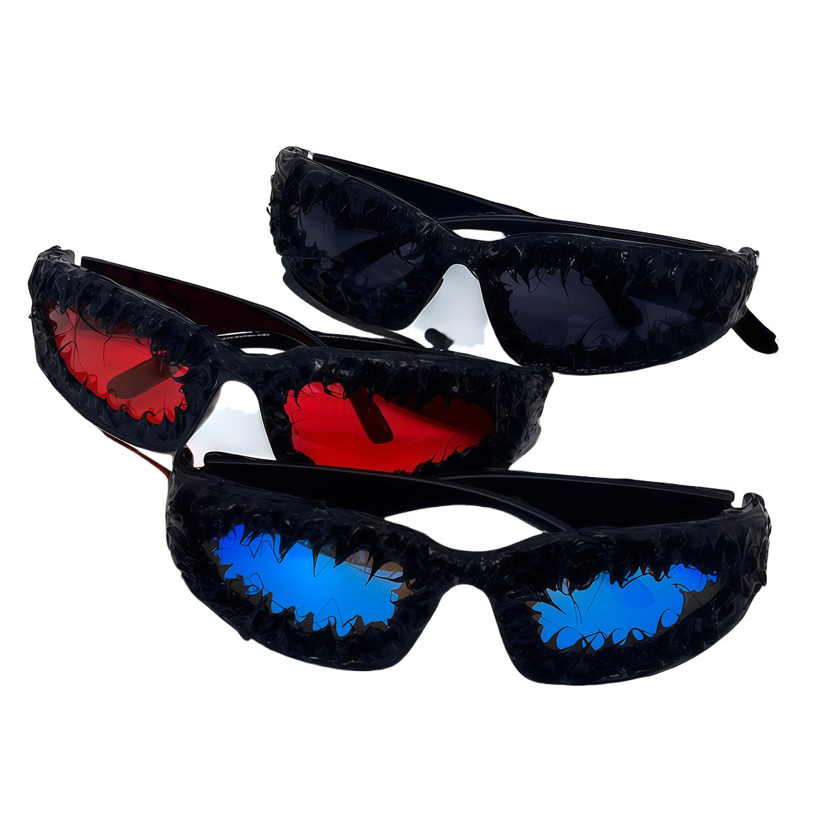 Damen einzigartige Sportsonnenbrille im futuristischen Design Karnz