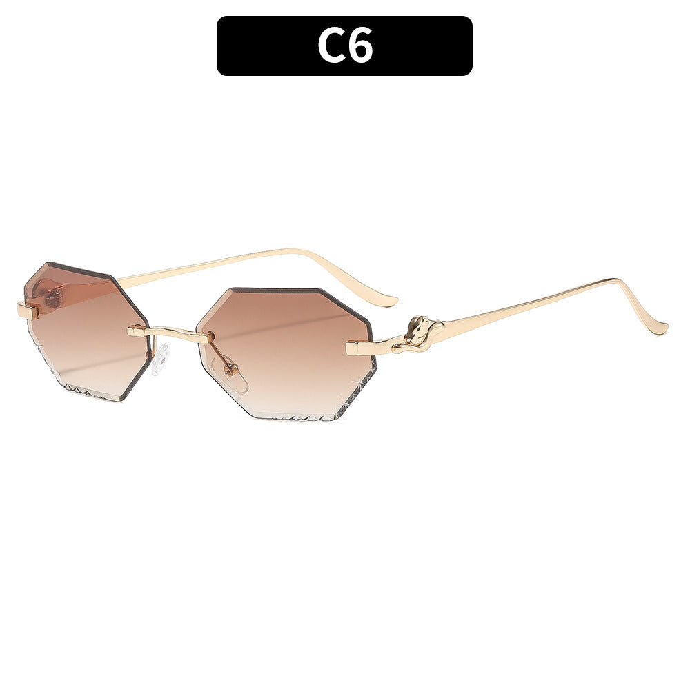 Chic Geometrische Übergroße Sonnenbrille
