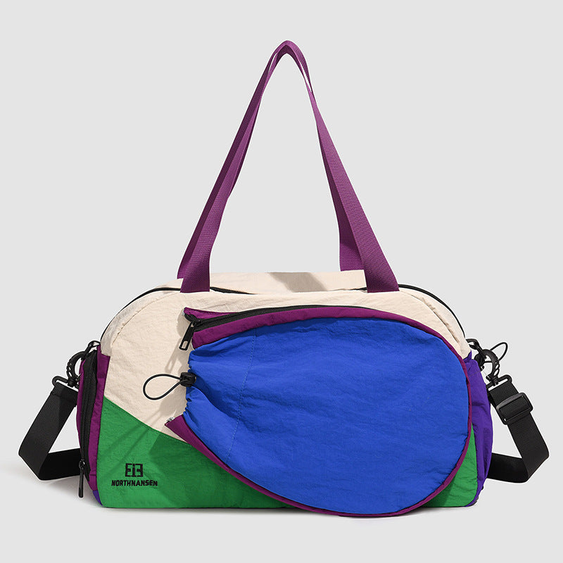 Vielseitige Color Block Gym Duffle Bag Karnz
