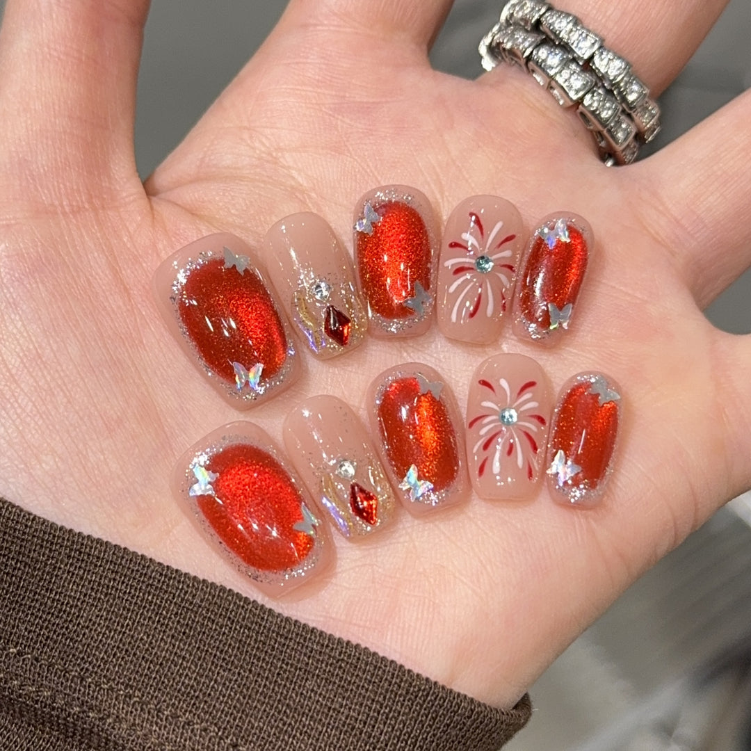 Glitzernde Kunstnägel Karnz