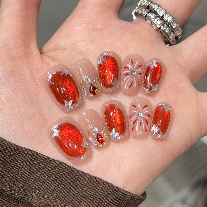 Glitzernde Kunstnägel Karnz