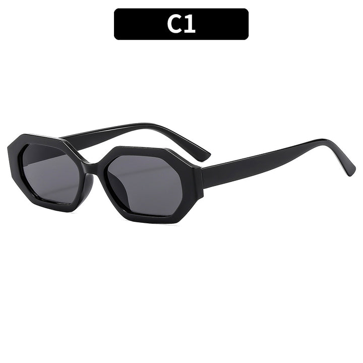 Elegante Übergroße Geometrische Sonnenbrille