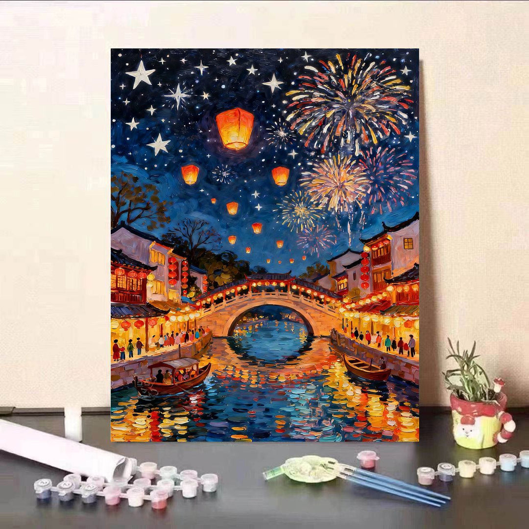 DIY Malen nach Zahlen Leinwand Kunst Kit Karnz