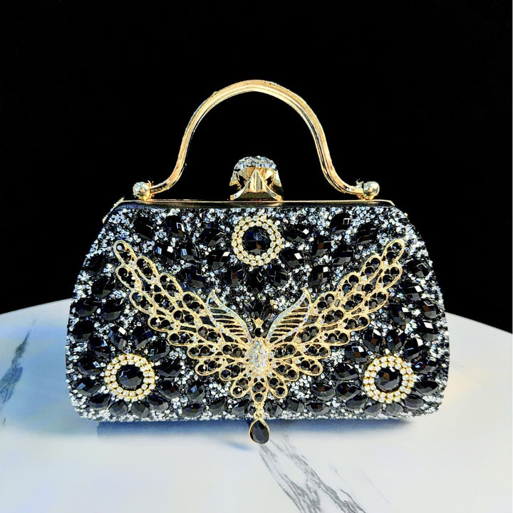 Prunkvoller mit Juwelen besetzter Abend-Clutch