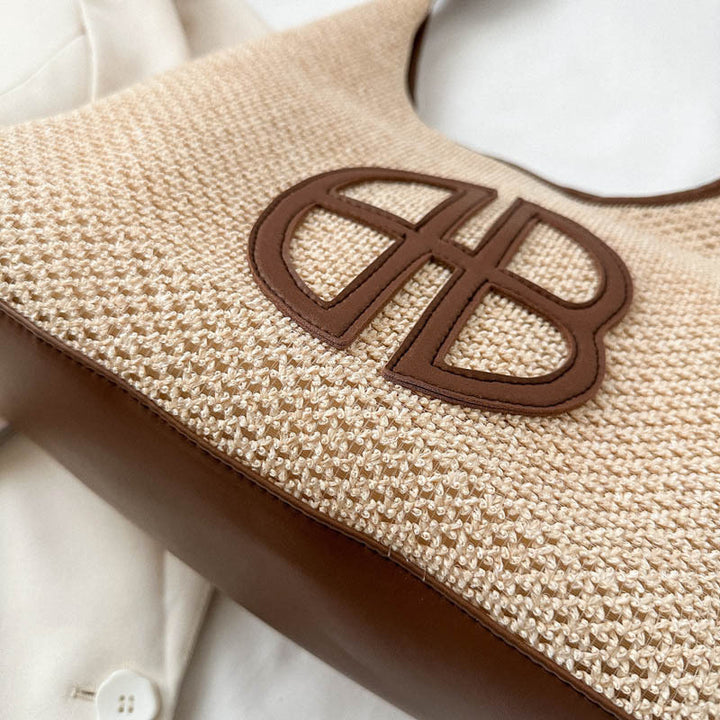 Elegante Geflochtene Markt-Tasche