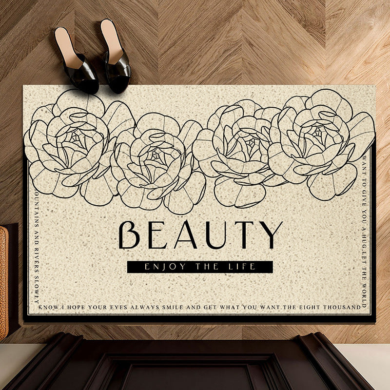 Vintage Floral Decorative Welcome Mat