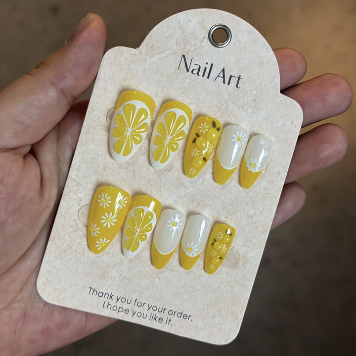 Blumenmuster Nagelset zum Aufkleben Karnz