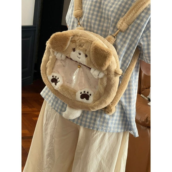 Plüsch Umhängetasche mit Hunde-Motiv Karnz