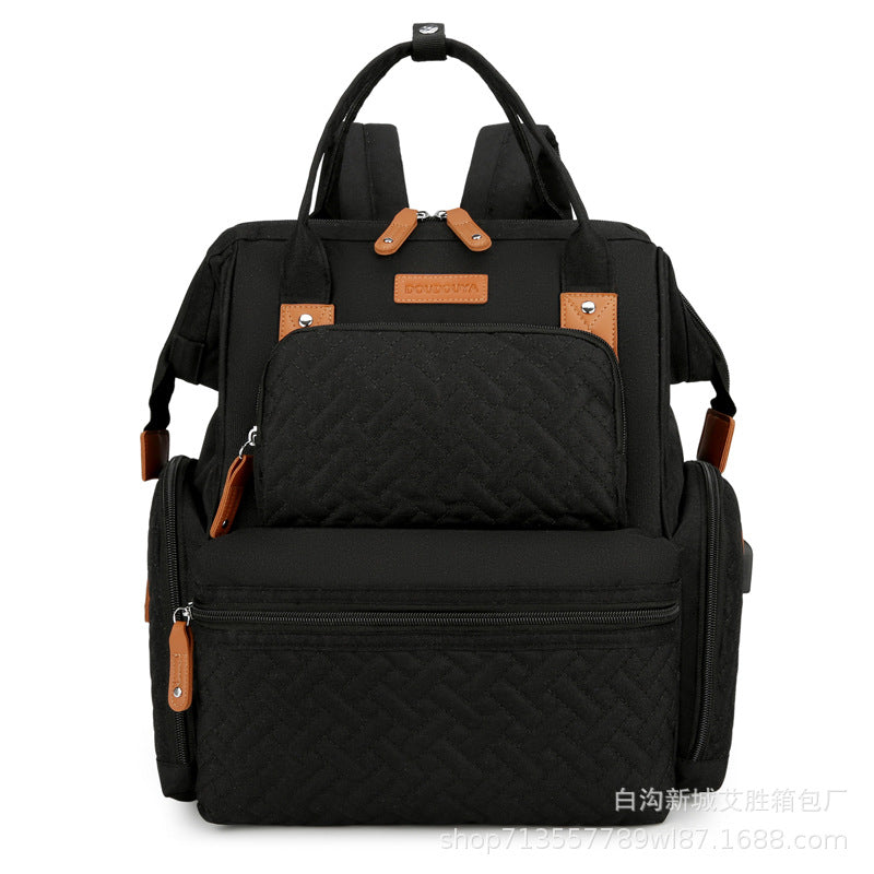Stylische Multi-Pocket Wickeltasche Karnz