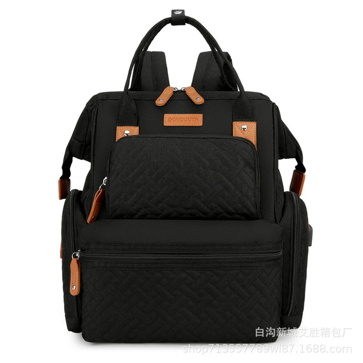 Stylische Multi-Pocket Wickeltasche Karnz