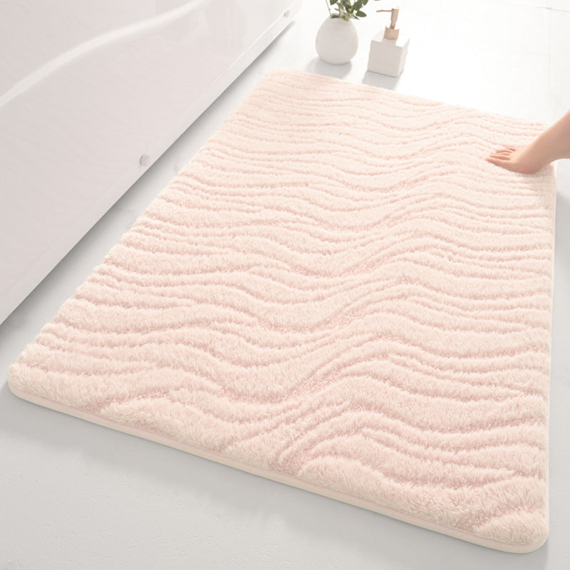 Weiche Wellenmuster Badezimmermatte Karnz