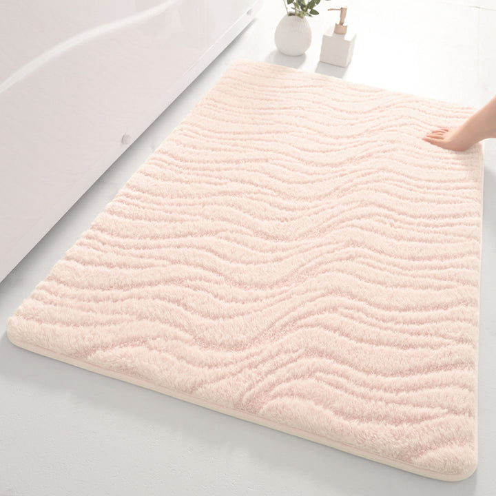 Weiche Wellenmuster Badezimmermatte Karnz