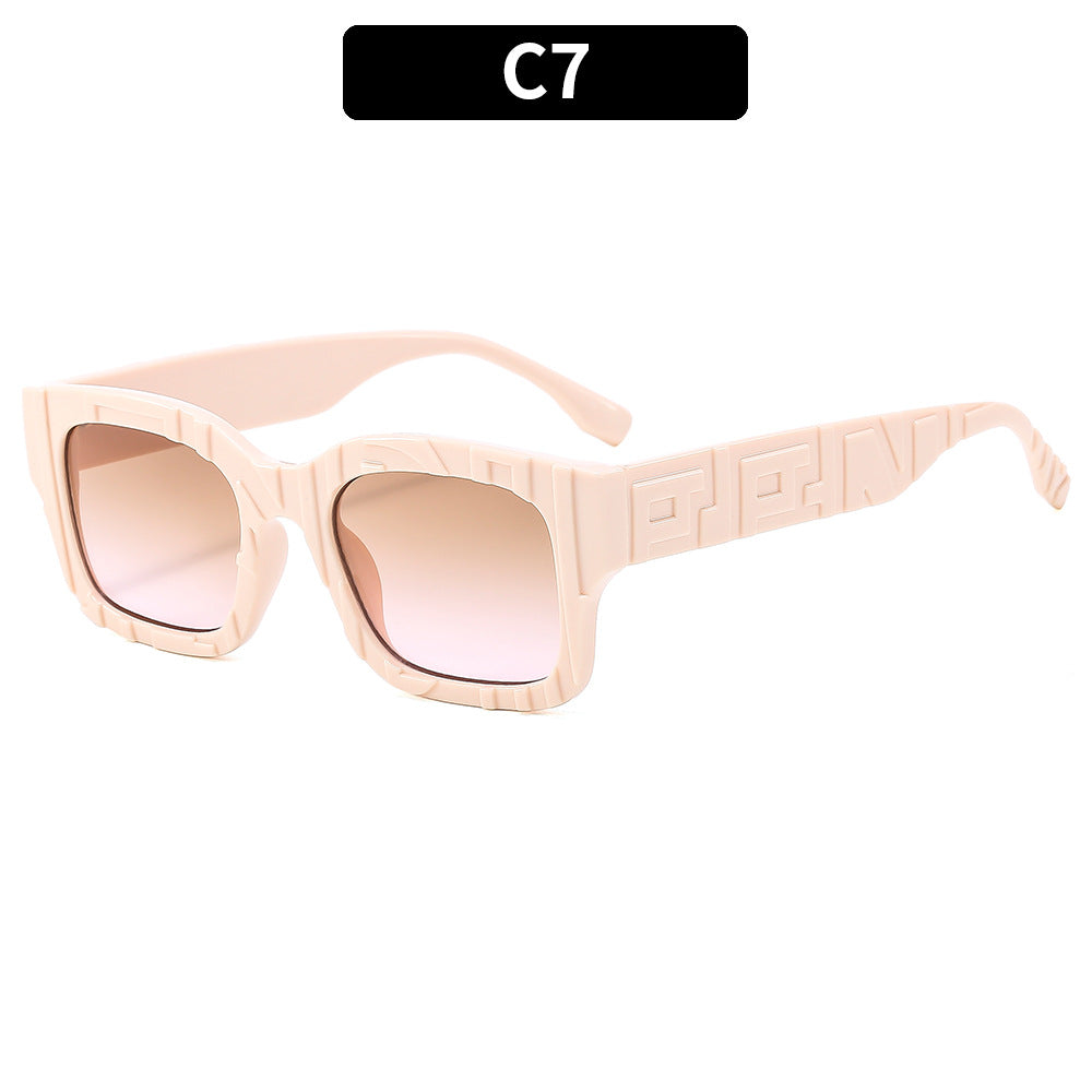 Oversized Geometric Statement Sonnenbrille