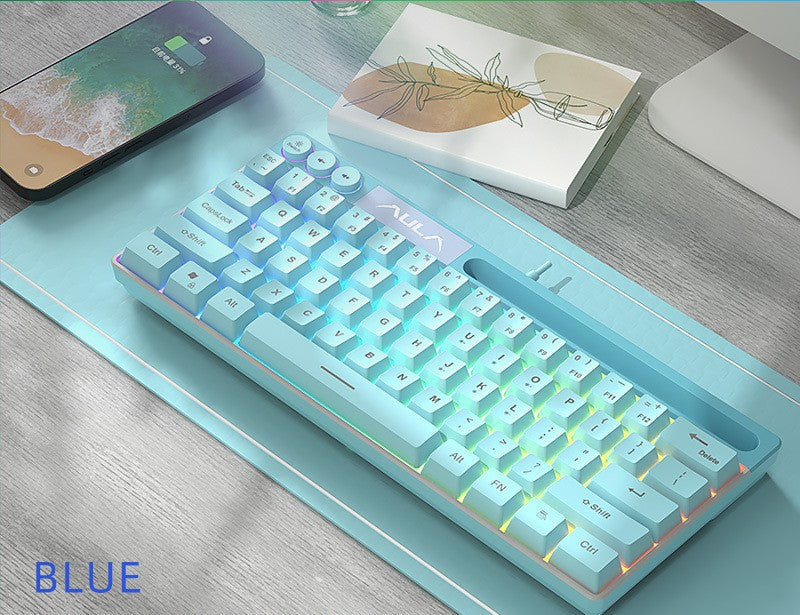 Drahtlose RGB ultraflache mechanische Tastatur Karnz
