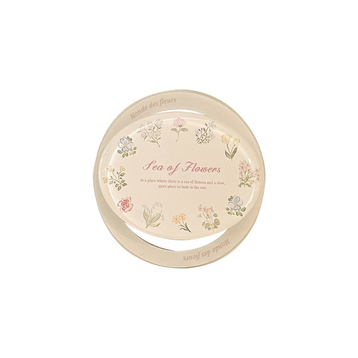 Eleganter Keramik-Untersetzer mit Blumendesign Karnz