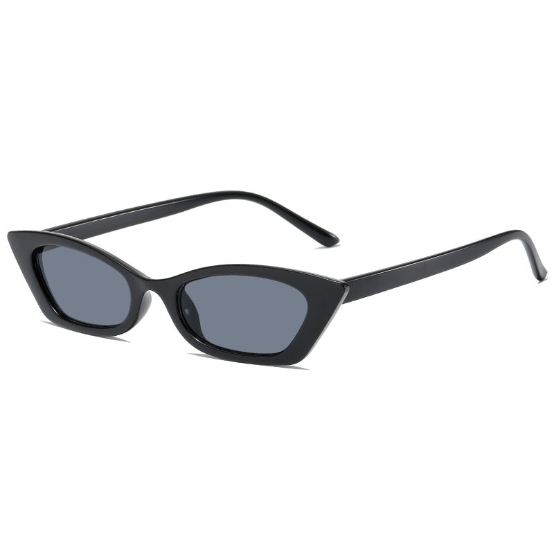Damen modische Cat-Eye Sonnenbrille mit transparentem Rahmen Karnz