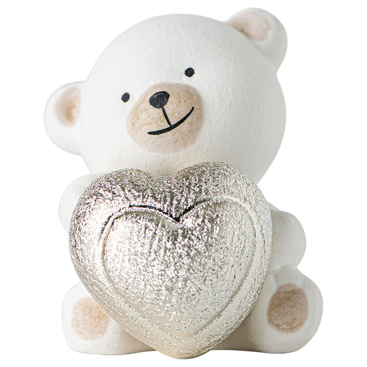 Kawaii Bärenfigur mit Herz Karnz