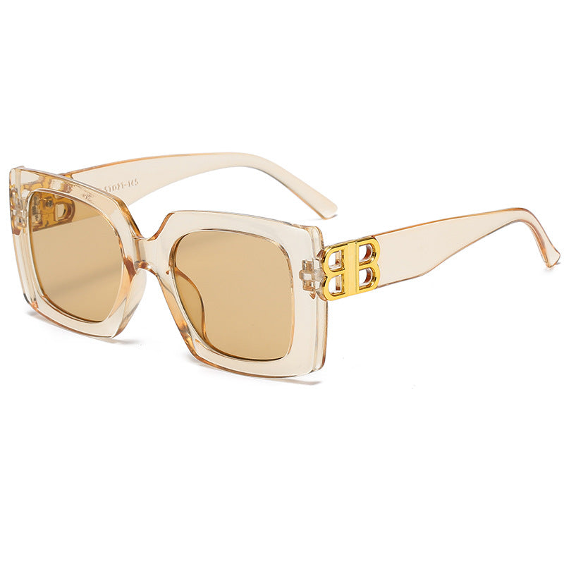 Damen oversized Sonnenbrille mit elegantem Design und luxuriösen Details Karnz
