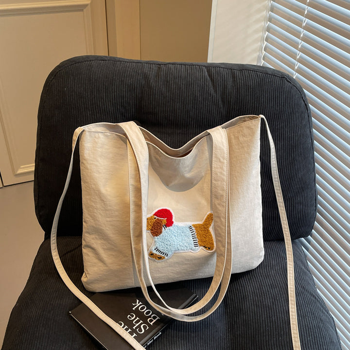 Niedliche Cartoon-Hund-Themen-Leinen-Tasche