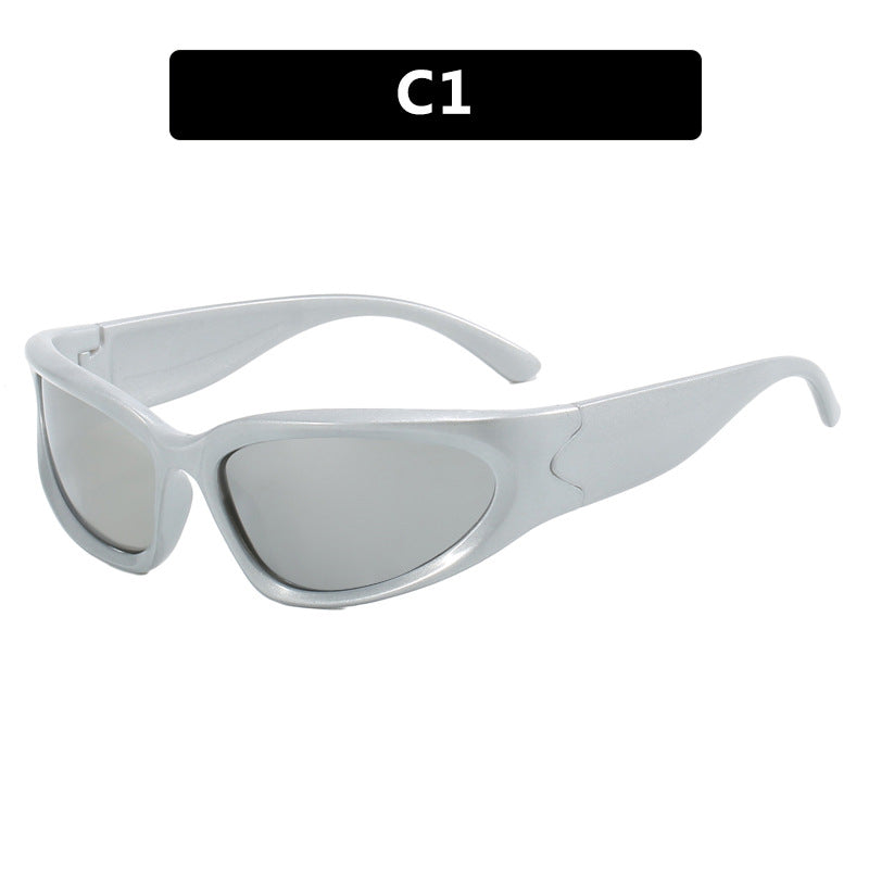 Damen sportliche Sonnenbrille mit ergonomischem Design und schützendem UV-Filter Karnz
