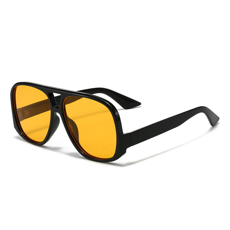 Damen trendige oversized Sonnenbrille im modernen Schildkrötenmuster Karnz