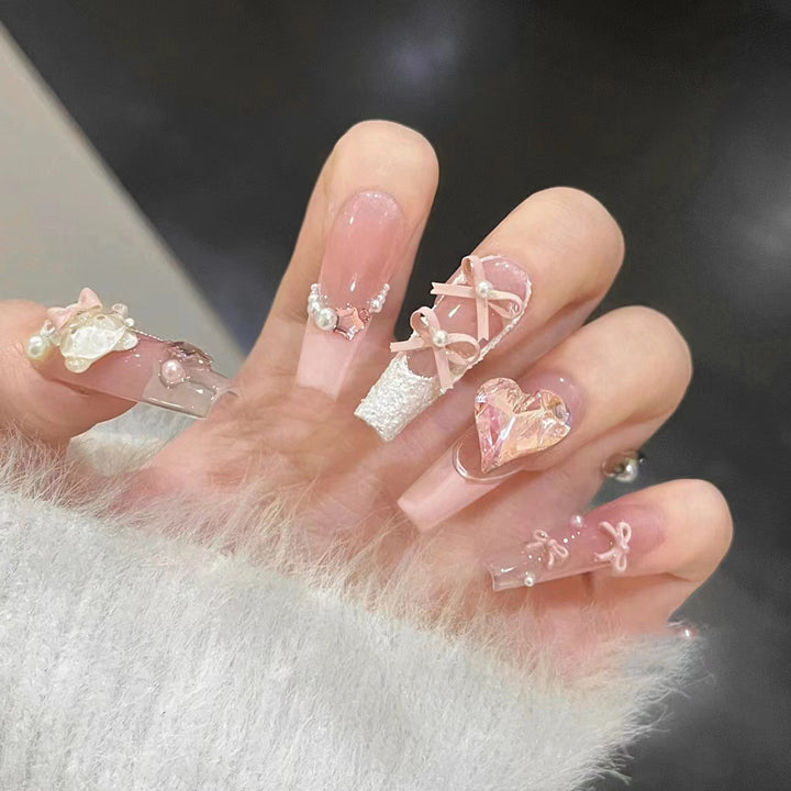 Artisan Floral Verziert Press-On Nagel Set Karnz