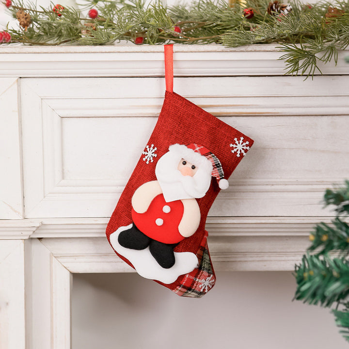 Weihnachtsstrumpf mit Rentierdesign Karnz