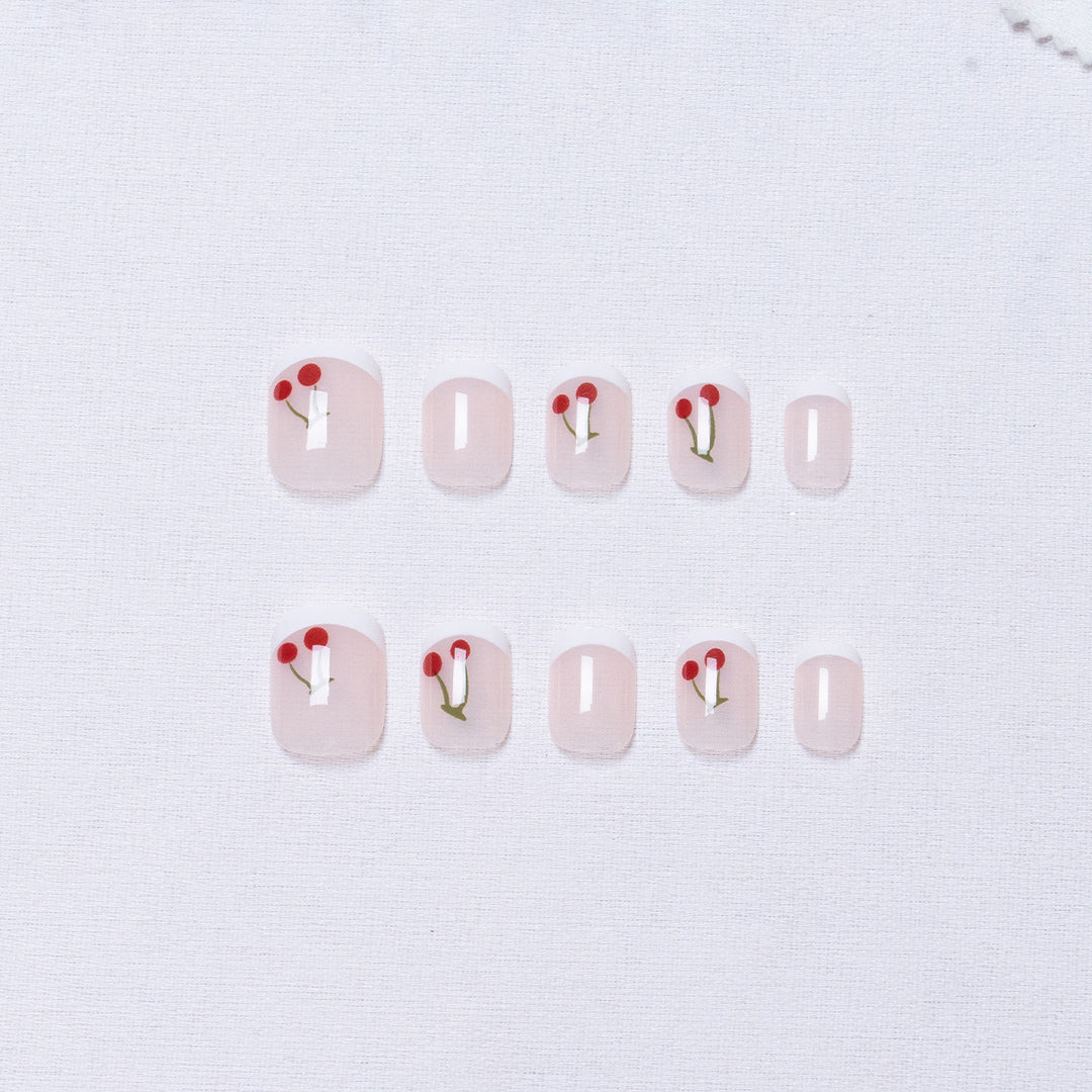 Kirschblüten Dekorative Press-On Nagelset