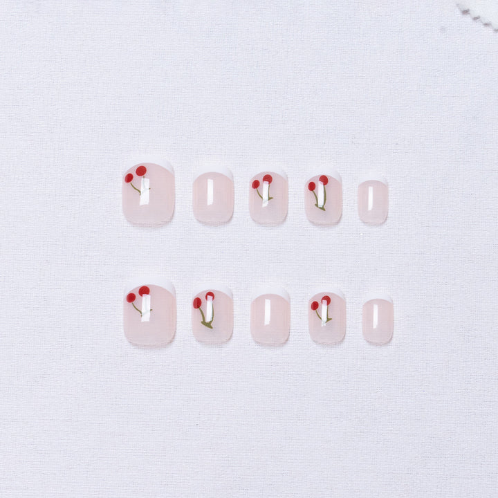 Kirschblüten Dekorative Press-On Nagelset