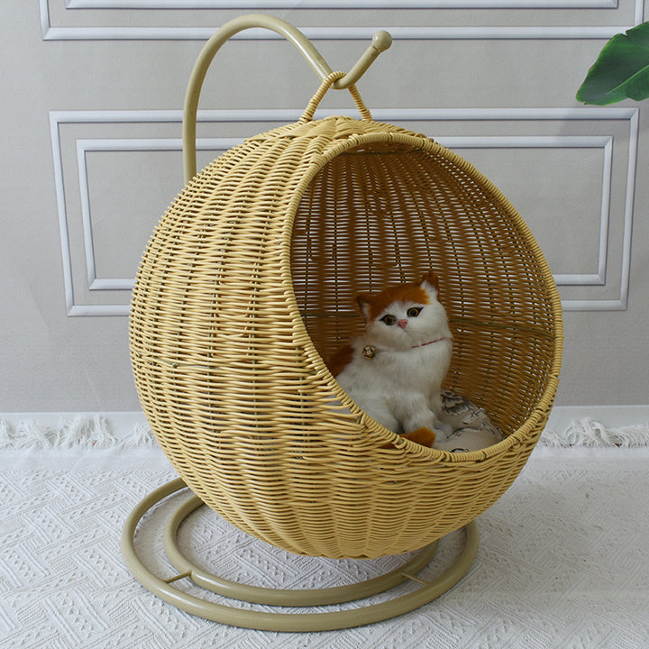 Hängender Rattan-Schaukelstuhl Karnz