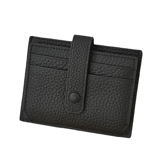 Premium Leder Snapverschluss Kartenhalter Karnz