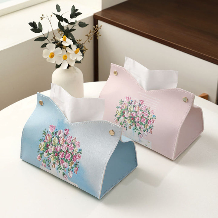 Dekorativer Blumenmuster-Gewebe-Boxabdeckung Karnz
