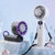Damen Multifunktionaler Handventilator mit LED-Display und USB-Ladefunktion Karnz