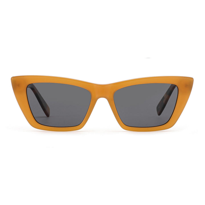 Damen Sonnenbrille im trendigen, geometrischen Design mit hochwertigem Kunststoffrahmen Karnz
