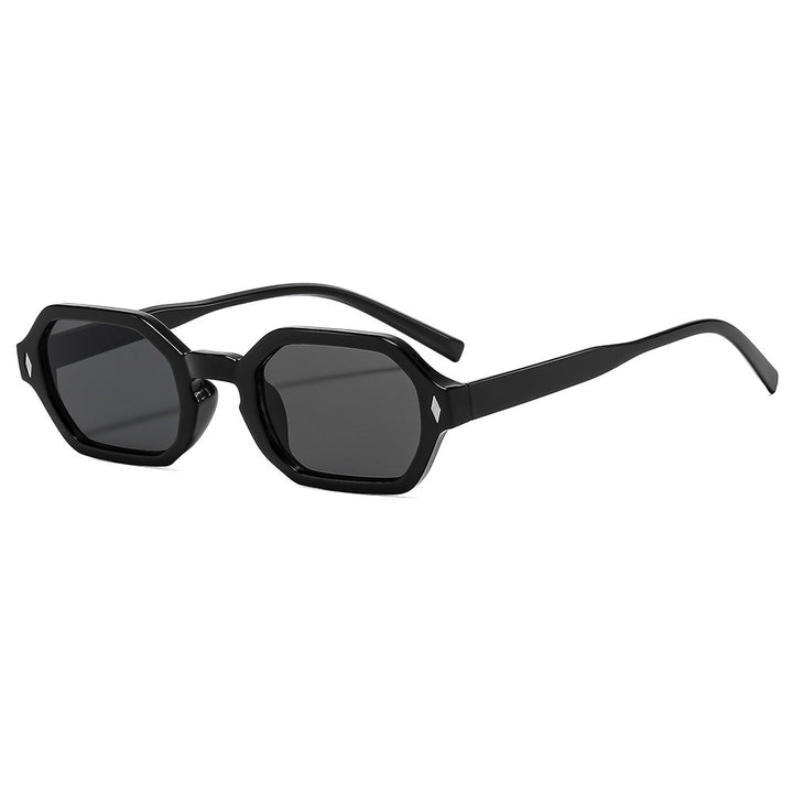 Damen stilvolle Sonnenbrille im modernen achteckigen Design mit UV-Schutz Karnz