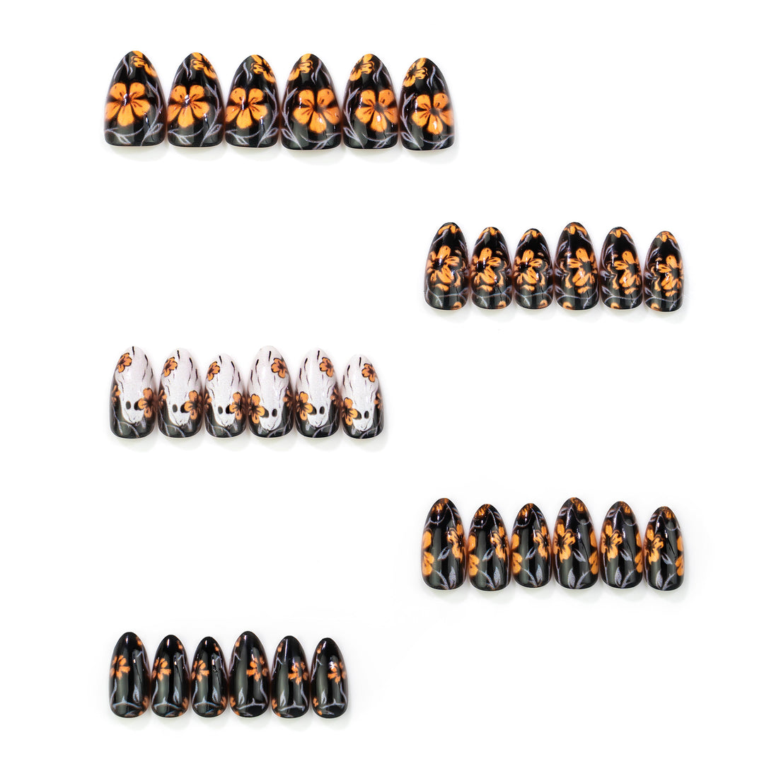 Dekoratives Halloween-Themen Press-On Nagelkunstset