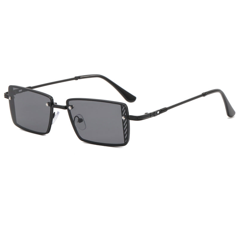 Damen Elegante quadratische Sonnenbrille mit raffinierten Rahmenakzenten Karnz