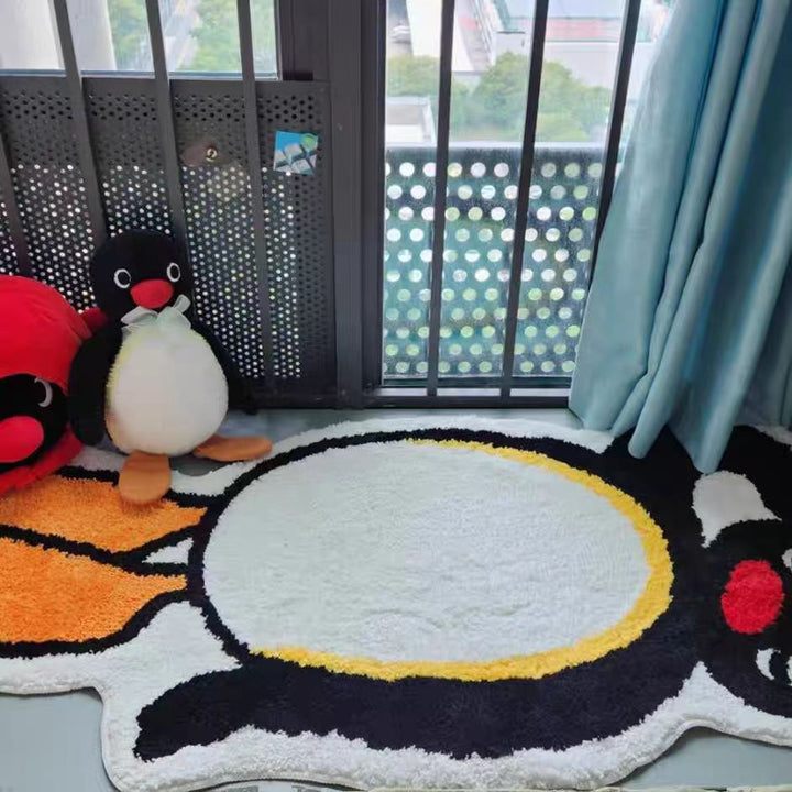 Verspielt Pinguin-förmiger Plüsch-Teppich Karnz