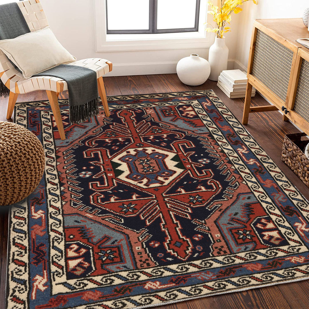 Vintage-inspirierter floraler Teppich