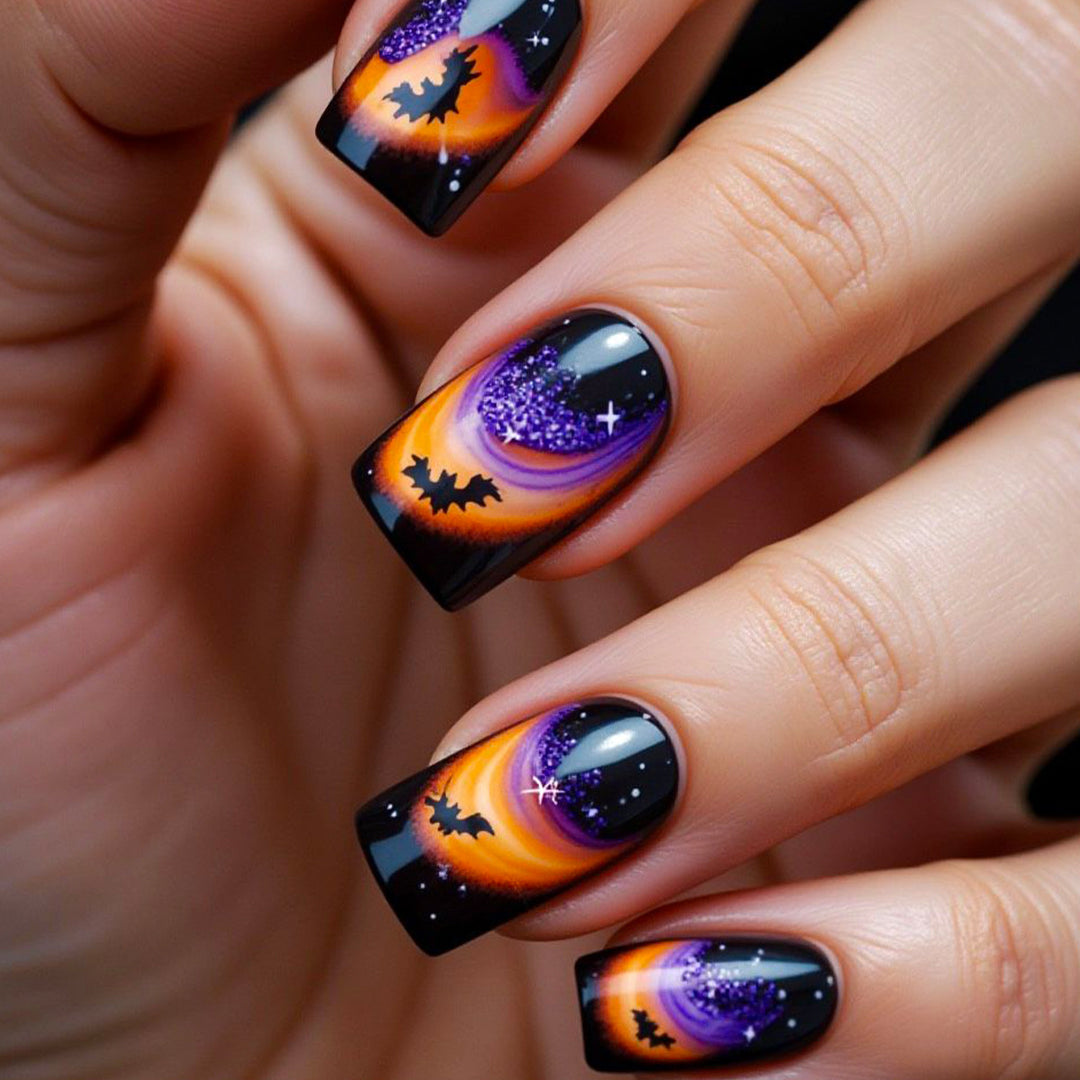 Spooky Halloween-Themen Nagel Kunst Extensions Karnz