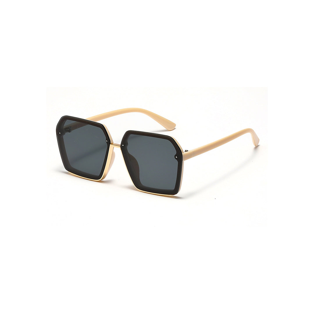 Damen kreative oversized Sonnenbrille mit einzigartiger Geometrie Karnz