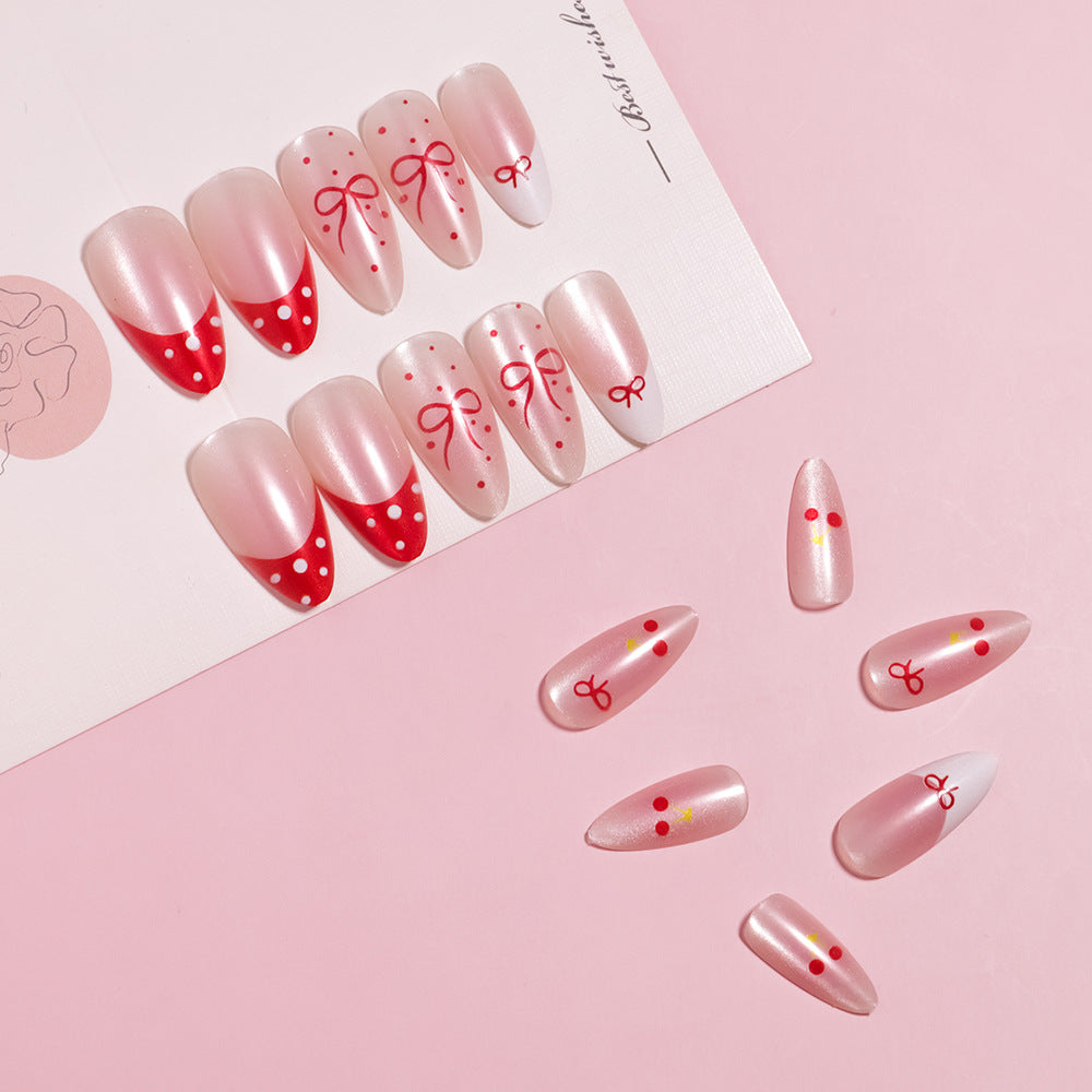 Künstlerisches thematisches Press-On-Nagelset Karnz