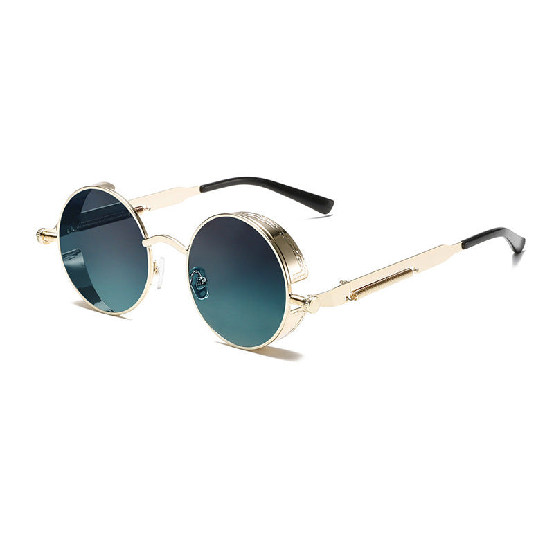 Retro-Runde-Fassung-Sonnenbrille Karnz