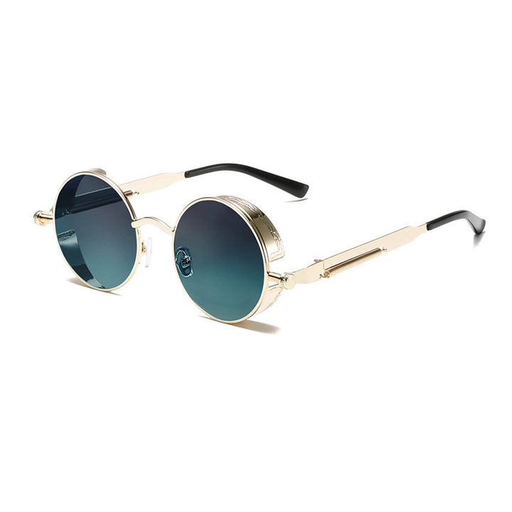 Retro-Runde-Fassung-Sonnenbrille Karnz