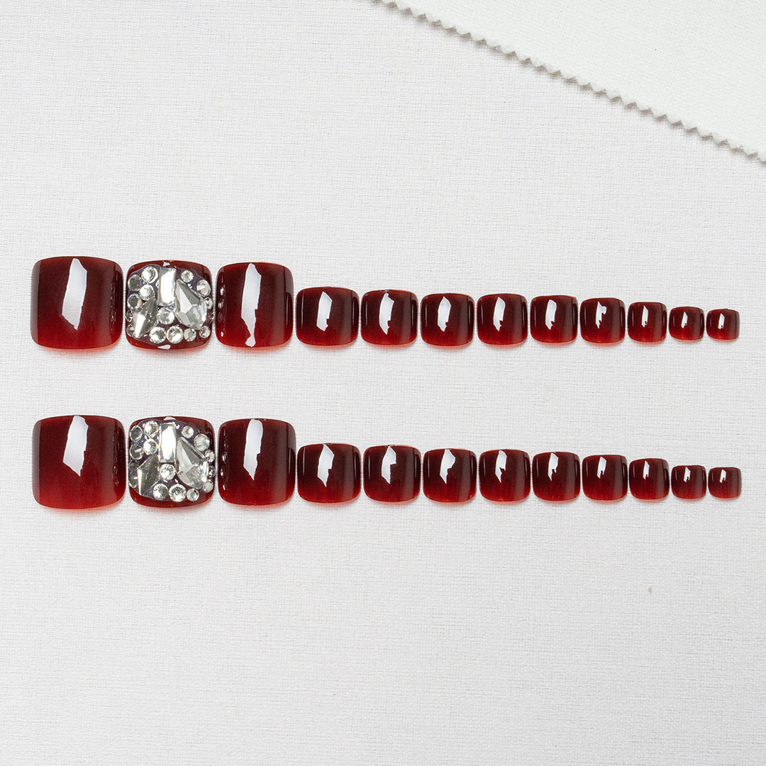 Dekorative Strass-Fußnagelkunst  1791110620