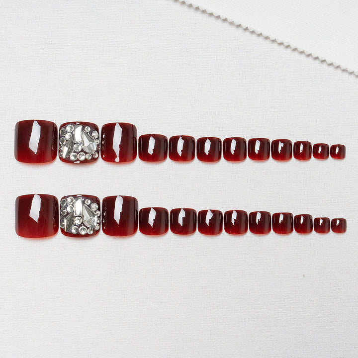 Dekorative Strass-Fußnagelkunst  1791110620
