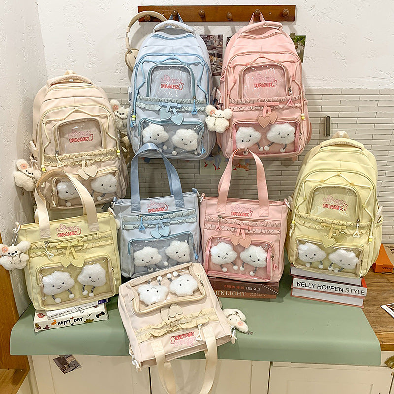 Transparenter Fronttasche Freizeit Rucksack Karnz